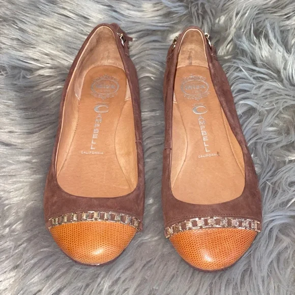 EUC RARE Jeffrey Campbell Gabi Flat Snakeskin Embossed Toe Size 8.5 - Picture 2 of 8